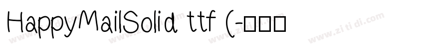 HappyMailSolid ttf (字体转换